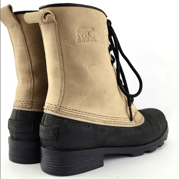 Sorel Emelie 1964 Women's Waterproof Cold  Weather Block Heel Tan Boots Size 7 - Picture 8 of 15